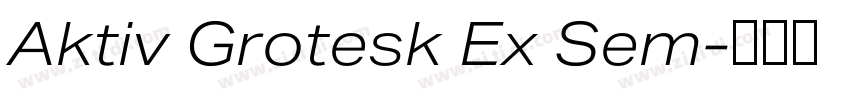 Aktiv Grotesk Ex Sem字体转换